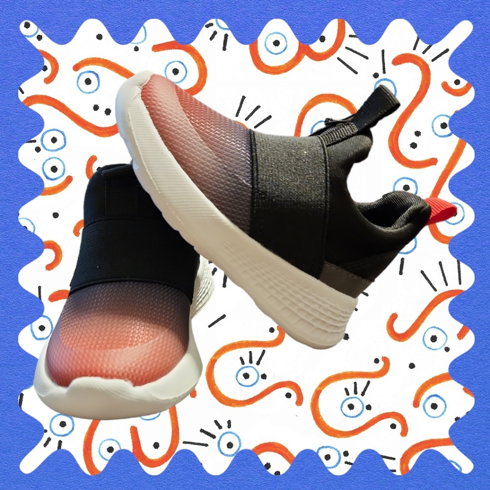 Toddler Black/Red Slip-On Sneakers - Cat & Jack™